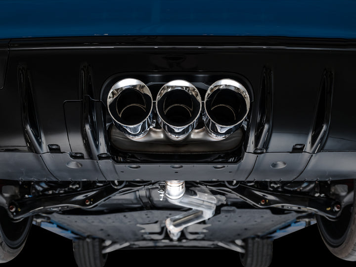 AWE Touring Edition Exhaust for FL5 Civic Type R - Triple Chrome Silver Tips