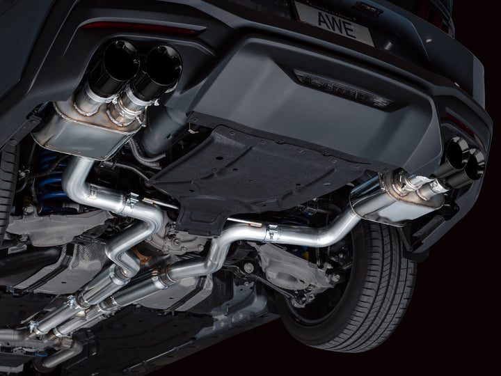 AWE SwitchPath™ Exhaust for S650 Ford Mustang GT Fastback - Quad Diamond Black Tips