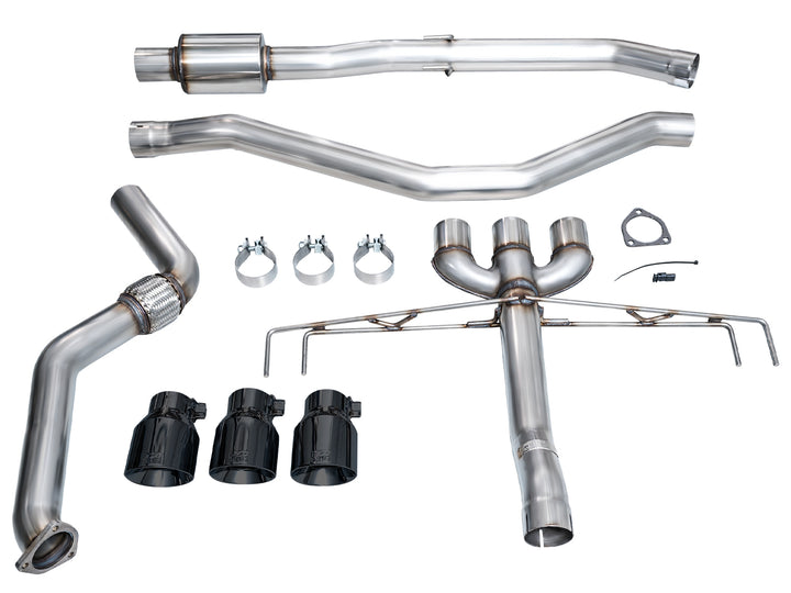 AWE Track Edition Exhaust for DE5 Integra Type-S - Triple Diamond Black Tips
