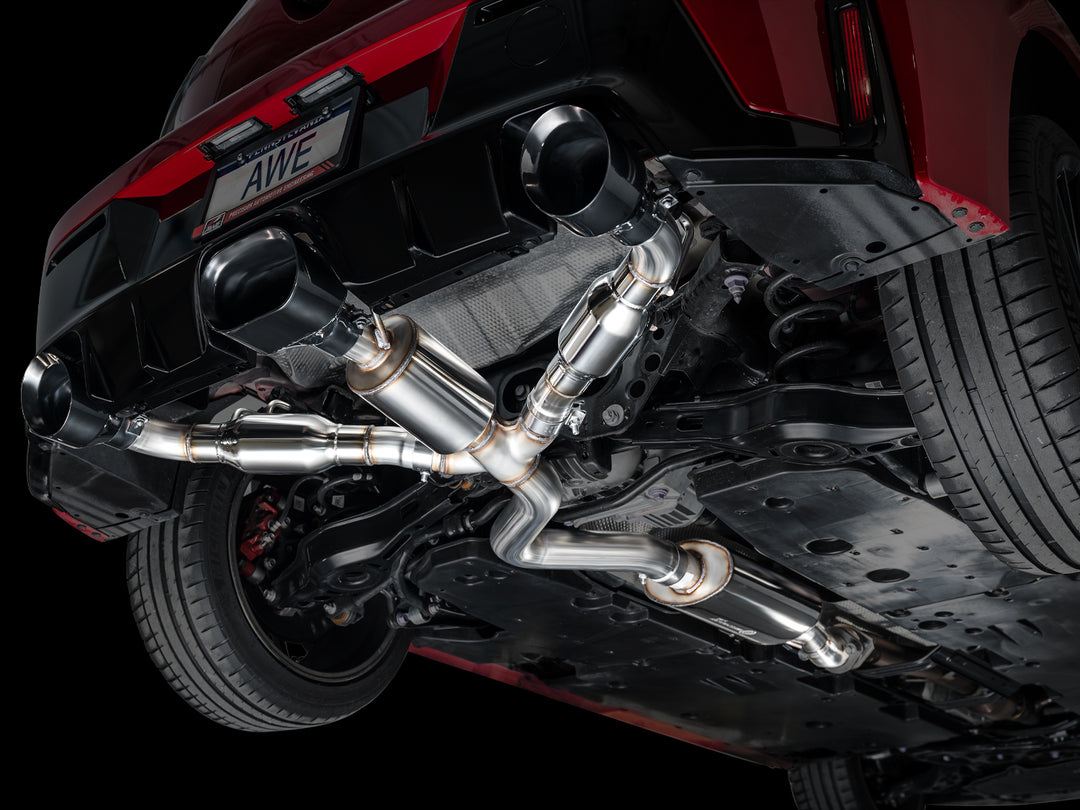 AWE Touring Edition Exhaust for GR Corolla - Diamond Black Tips