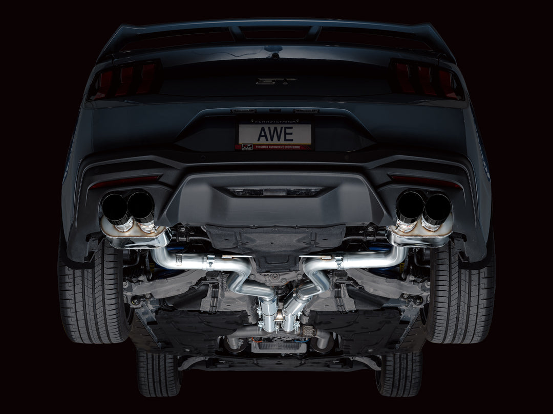 AWE SwitchPath™ Exhaust for S650 Ford Mustang GT Fastback - Quad Diamond Black Tips