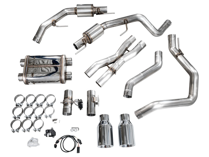 AWE SwitchPath™ Exhaust for Gen 3 Raptor R - Chrome Silver Tips