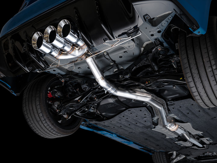 AWE Track Edition Exhaust for FL5 Civic Type R - Triple Chrome Silver Tips