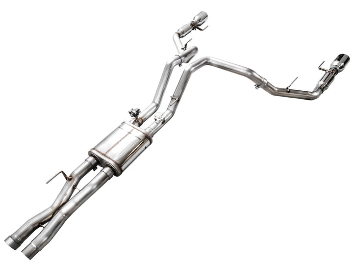 AWE SwitchPath™ Exhaust for Gen 3 Raptor - Chrome Silver Tips