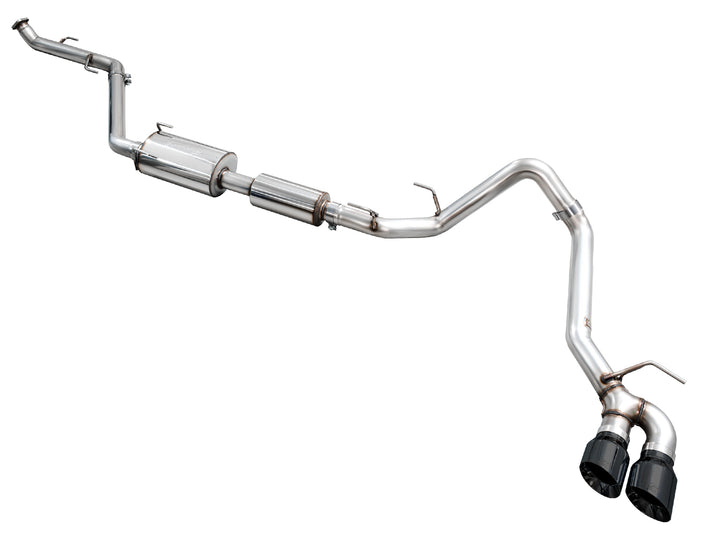 AWE 0FG Exhaust for 4th Gen Toyota Tacoma - Dual Diamond Black Tips