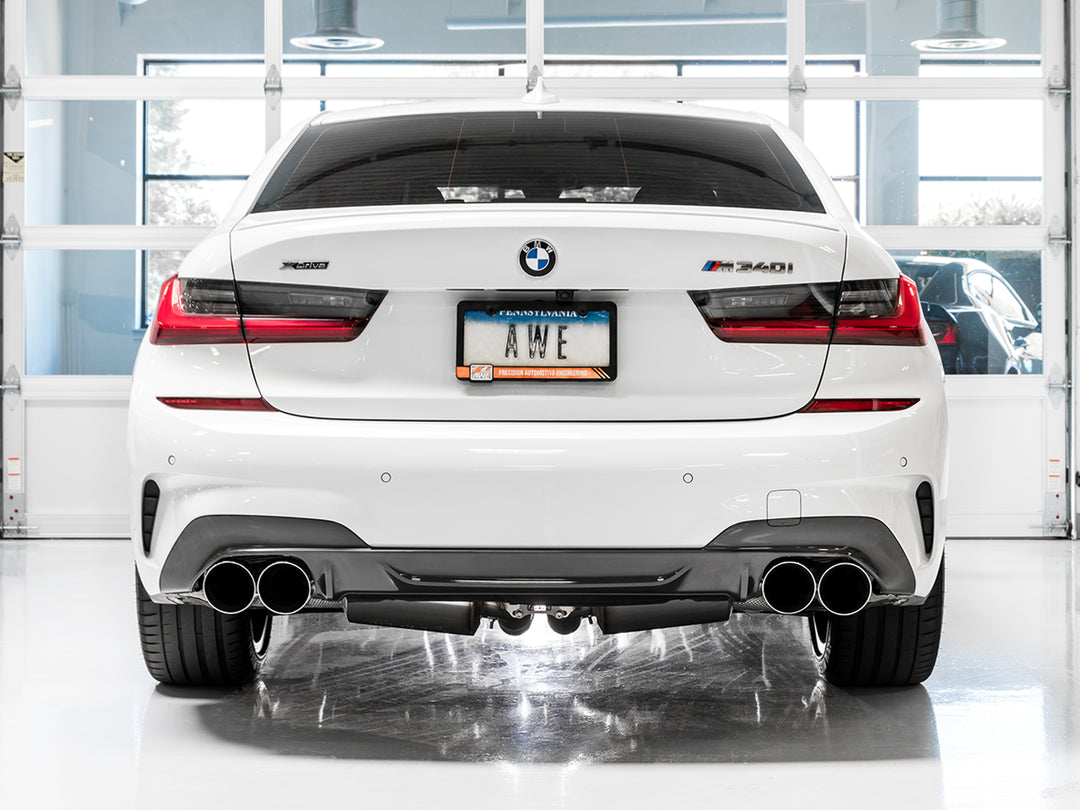 AWE Resonated Touring Edition Exhaust for G2X M340i / M440i - Chrome Silver