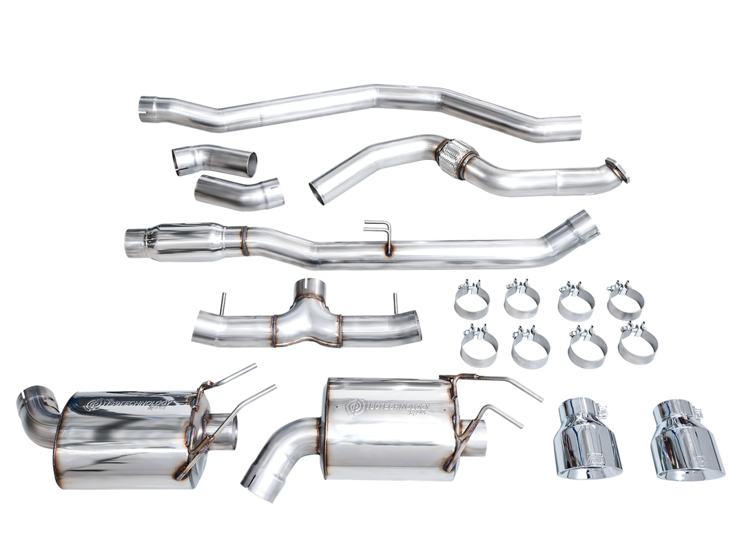 AWE Touring Edition Exhaust for FE1 Civic Si/DE4 Acura Integra - Chrome Silver Tips