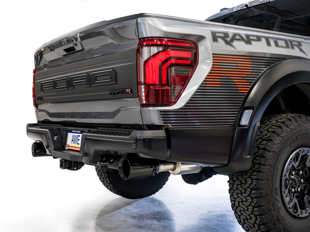 AWE SwitchPath™ Exhaust for Gen 3 Raptor R - Diamond Black Tips