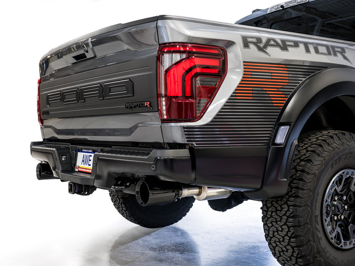 AWE SwitchPath™ Exhaust for Gen 3 Raptor R - Diamond Black Tips