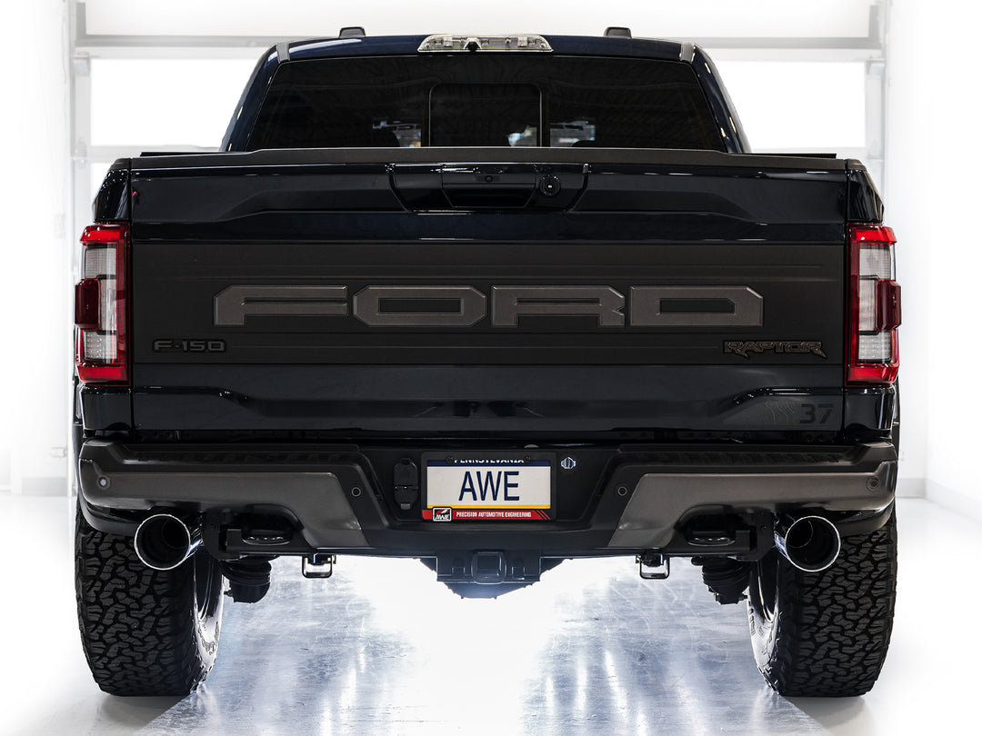 AWE SwitchPath™ Exhaust for Gen 3 Raptor - Chrome Silver Tips