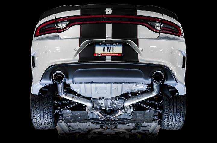 AWE Track Edition Exhaust for 17+ Charger 5.7 - Chrome Silver Tips