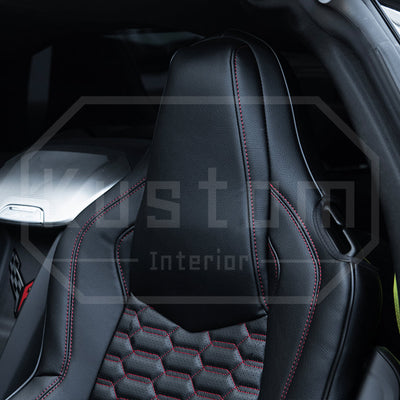 Corvette C8 Premium Custom Leather Seat Covers