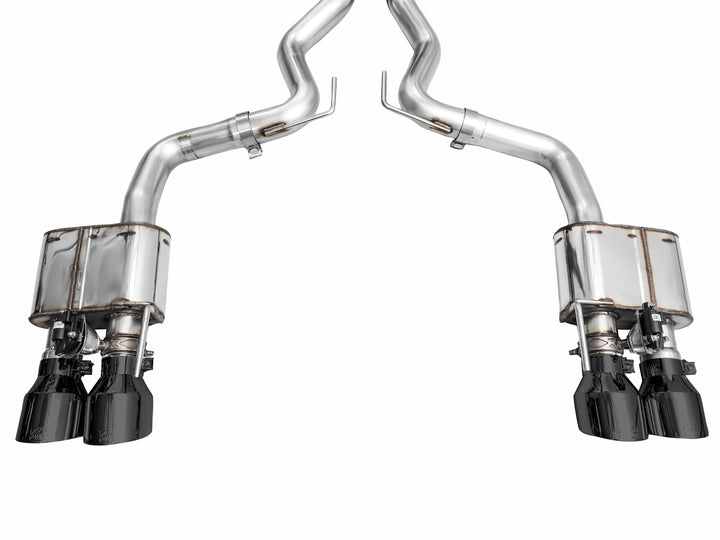 AWE SwitchPath™ Exhaust for S650 Ford Mustang GT Fastback - Quad Diamond Black Tips
