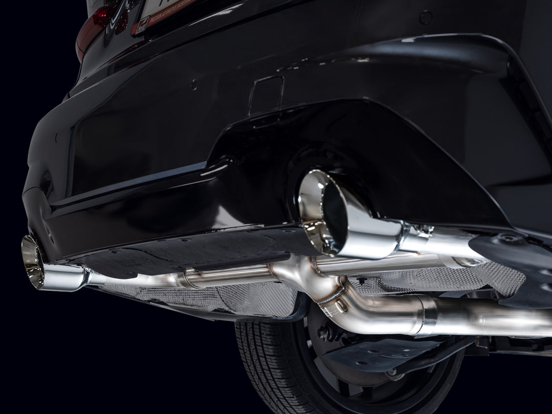 AWE Track Edition Axleback Exhaust for BMW G2X 330i/430i - Chrome Silver