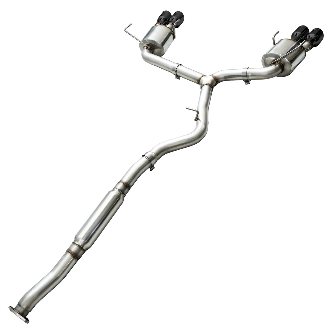 AWE Touring Edition Exhaust for 2015+ VA WRX Sedan - Diamond Black Quad Tips (102mm)