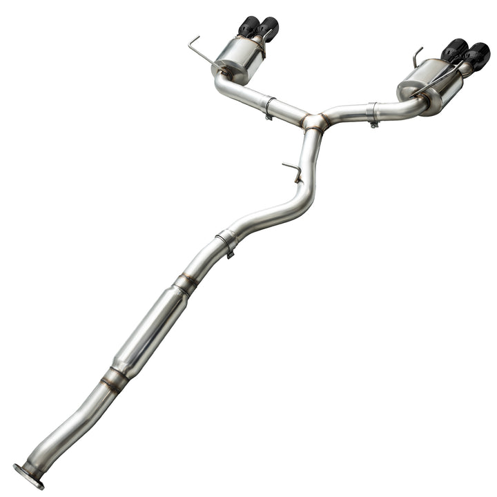 AWE Touring Edition Exhaust for 2015+ VA WRX Sedan - Diamond Black Quad Tips (102mm)