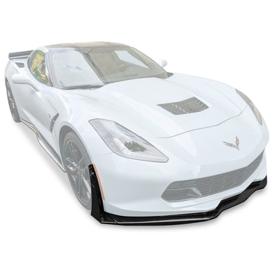 Corvette C7 Stage 3 Style Front Splitter Lip With Side Winglets