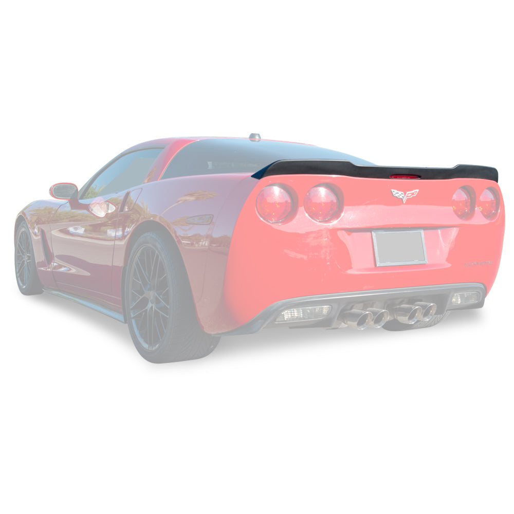 Corvette C6 ZR1 Extended Rear Trunk Spoiler outlet C-9 SPOILER-218-BKCF