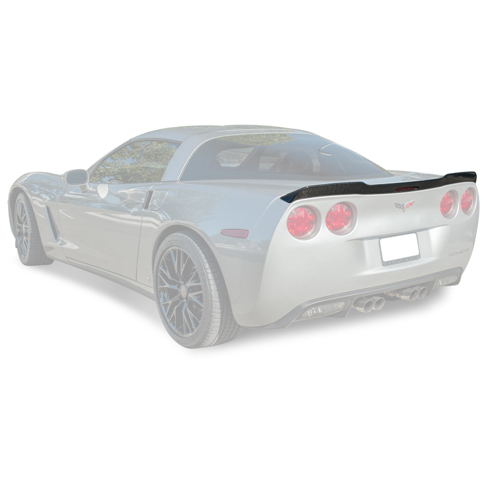 Corvette C6 ZR1 Extended Rear Trunk Spoiler outlet C-9 SPOILER-218-BKCF