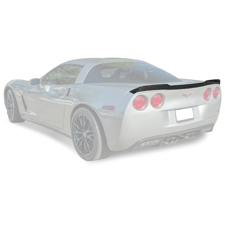 Corvette C6 ZR1 Extended Rear Trunk Spoiler outlet C-9 SPOILER-218-BKCF