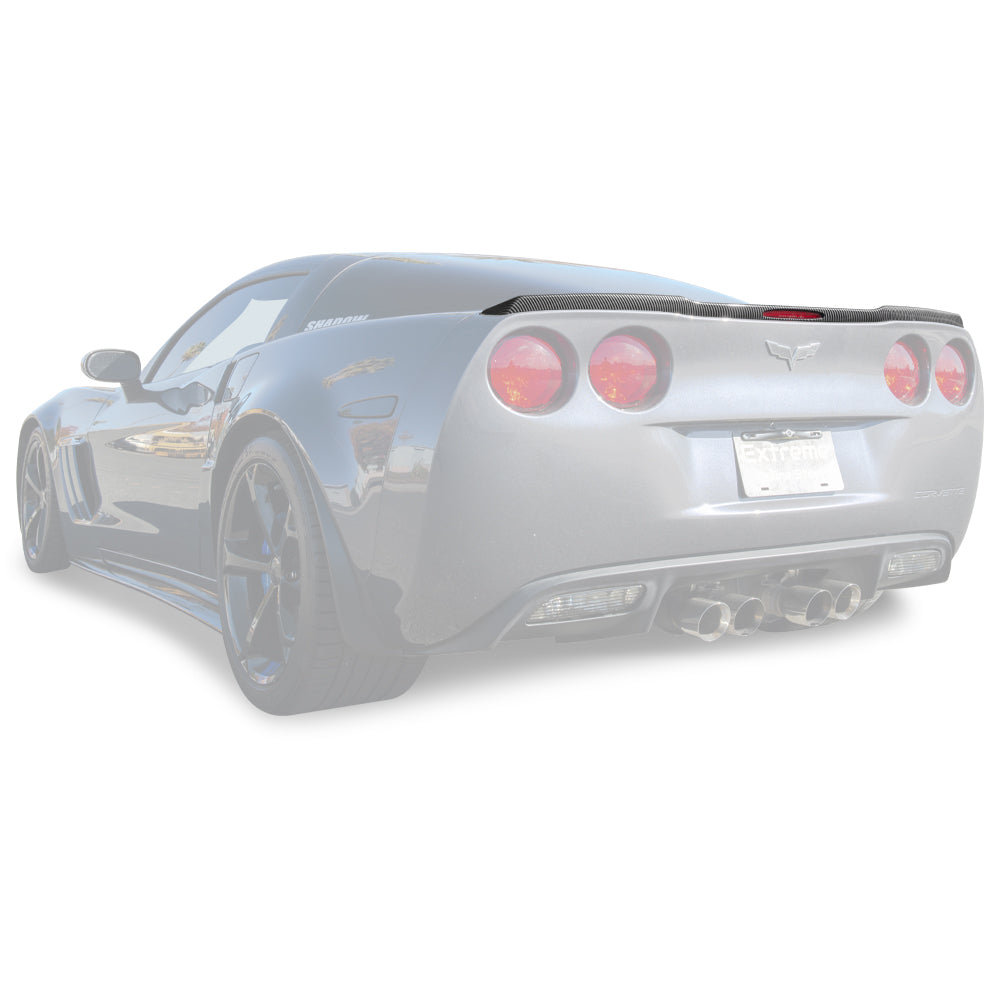 Corvette C6 ZR1 DRY CARBON FIBER Conversion Rear Trunk Spoiler