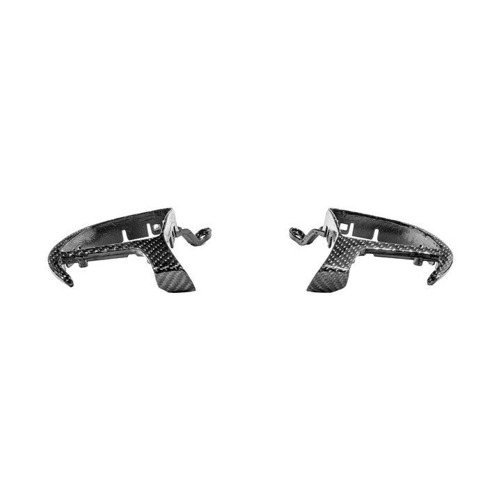 2015-Up Dodge Charger Challenger Durango Carbon Fiber Steering Wheel Button Trim Bezel Replacements Glossy 3K Twill Weave Carbon Fiber BC-DC-1524