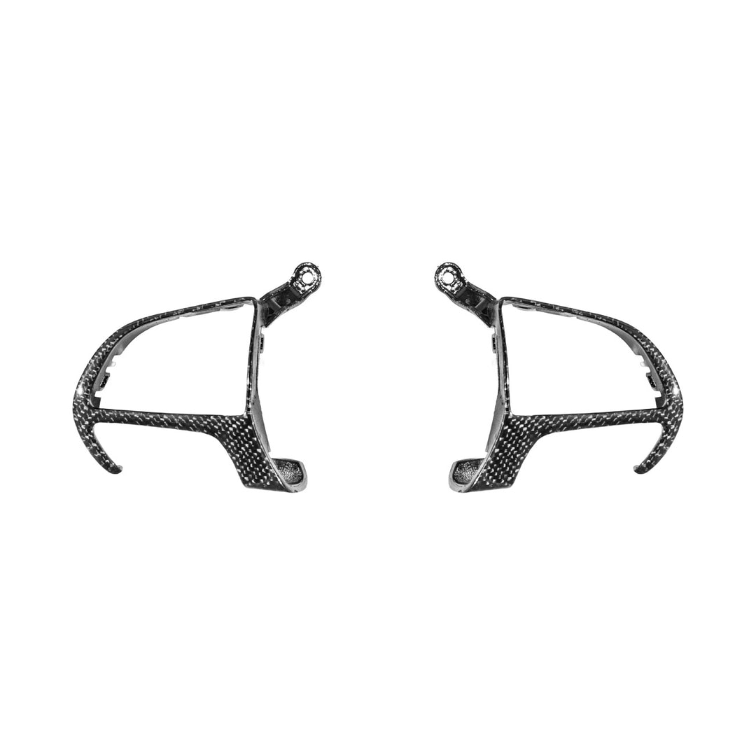 2015-Up Dodge Charger Challenger Durango Carbon Fiber Steering Wheel Button Trim Bezel Replacements Glossy 3K Twill Weave Carbon Fiber BC-DC-1524