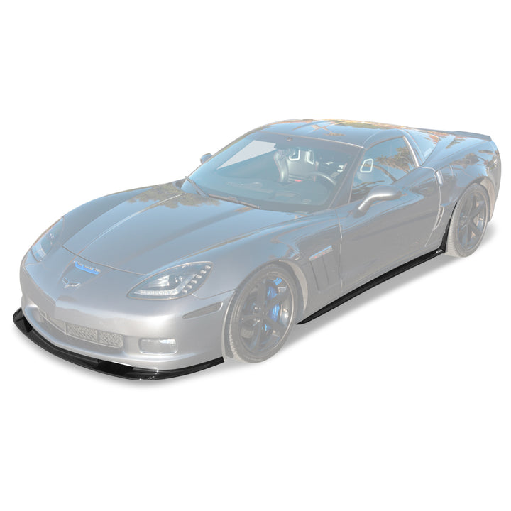 Corvette C6 Grand Sport / Z06 Front Splitter Lip &amp; Side Skirts Rocker Panels
