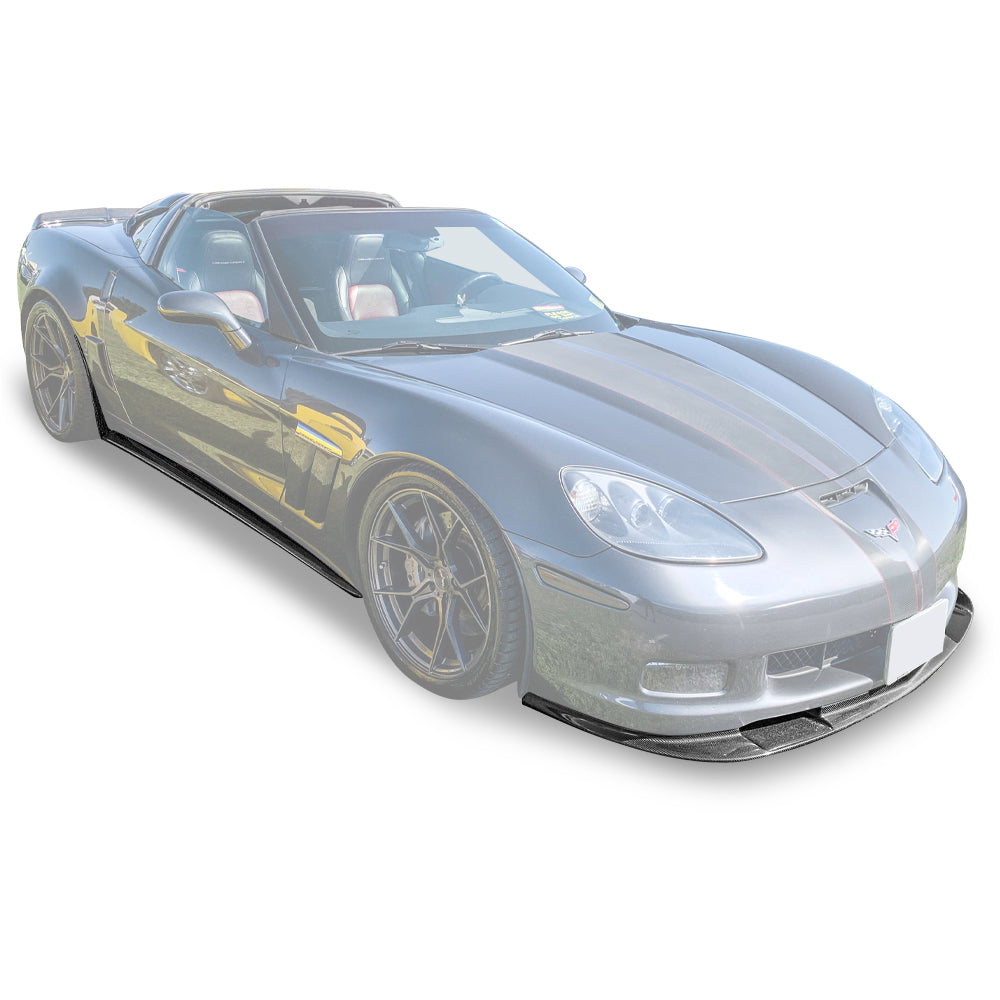 Corvette C6 Grand Sport / Z06 Front Splitter Lip &amp; Side Skirts Rocker Panels