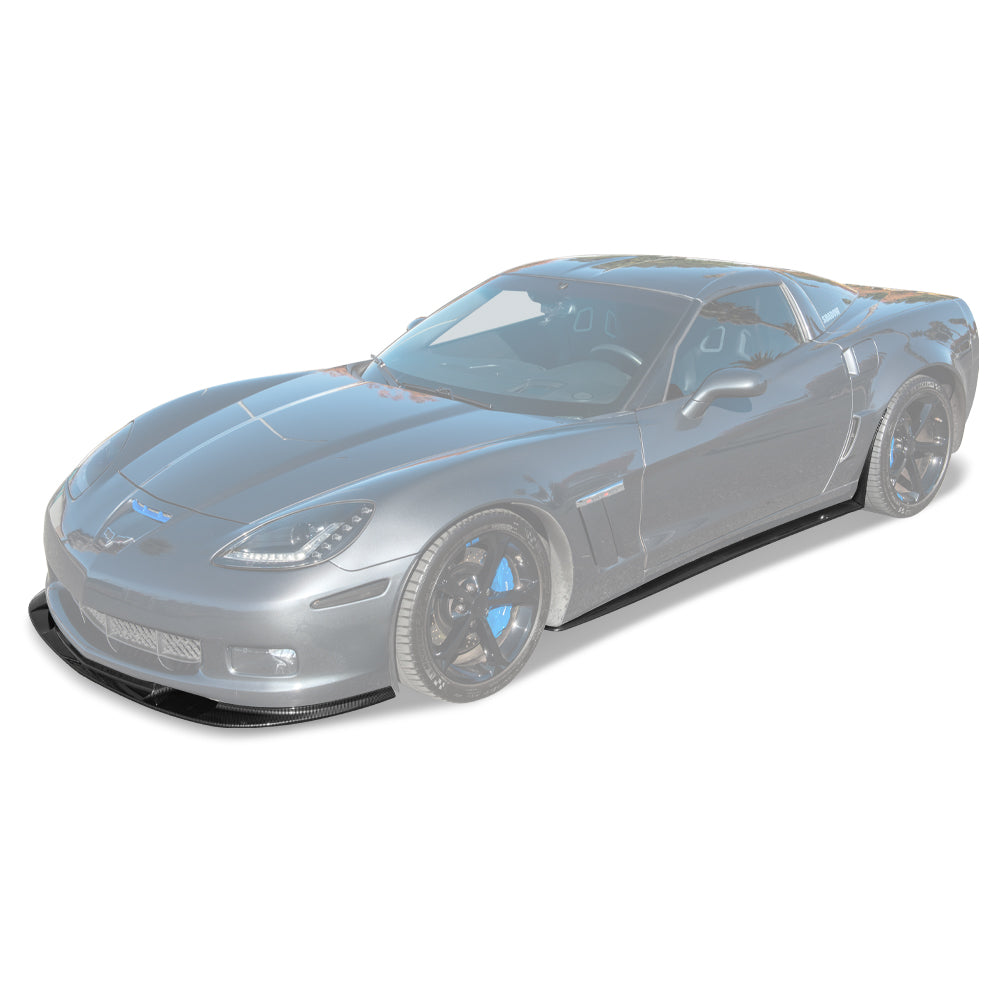 Corvette C6 Grand Sport / Z06 Front Splitter Lip &amp; Side Skirts Rocker Panels