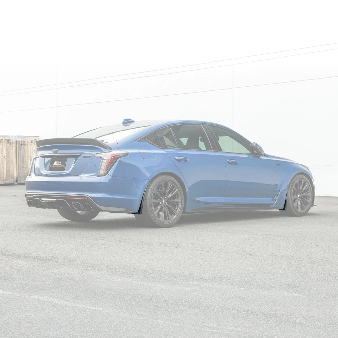 2020-Present Cadillac CT5 &amp; CT5-V Blackwing | Carbon Fiber Mud Flaps Splash Guards