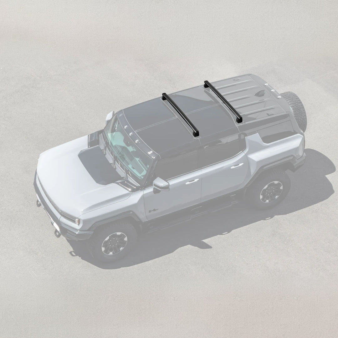 2022-Up GMC Hummer EV | Aluminum Roof Mounted Cargo &amp; Luggage Cross Rail Rack
