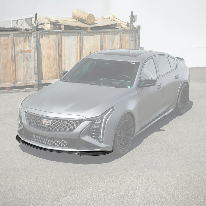 2025-Up Cadillac CT5-V Blackwing | Extended CARBON FIBER Front Lip Splitter
