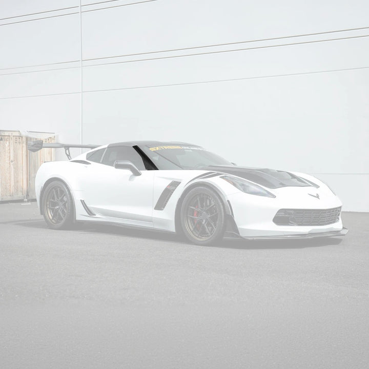 Corvette C7 Carbon Fiber A-Pillar Panel Side Molding Trim Cover Set