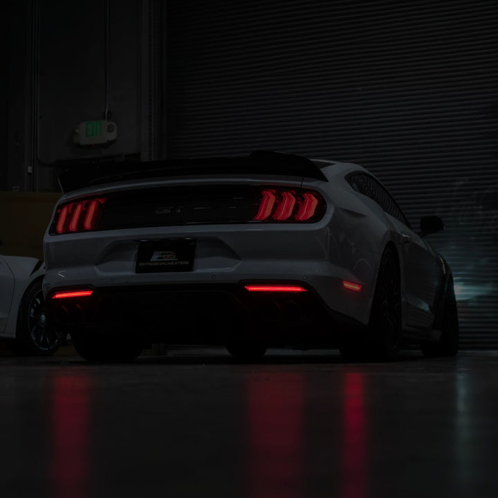 2018-23 Ford Mustang S550 | Rear Bumper Red LED Reflector Light Set