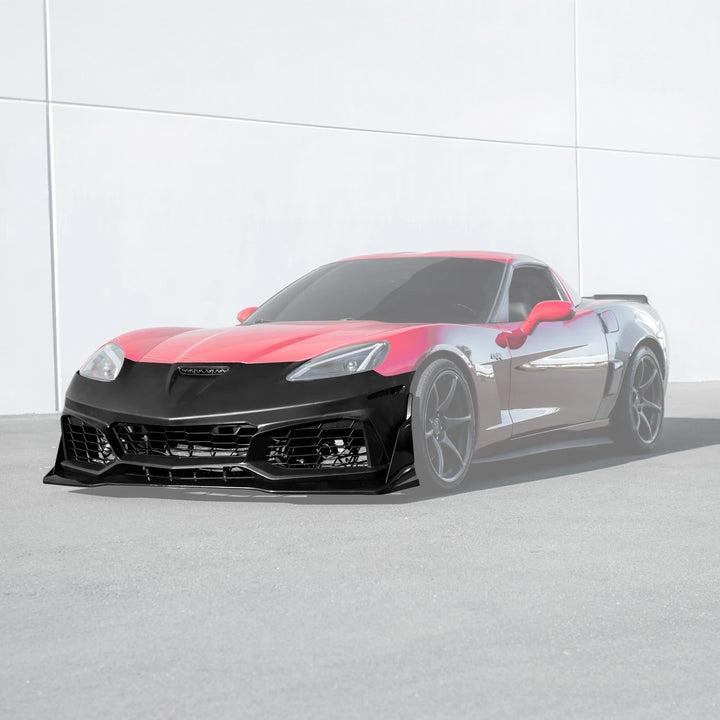 2005-2013 Corvette C6 Base | C7 ZR1 Style Primed Front Bumper Conversion Kit
