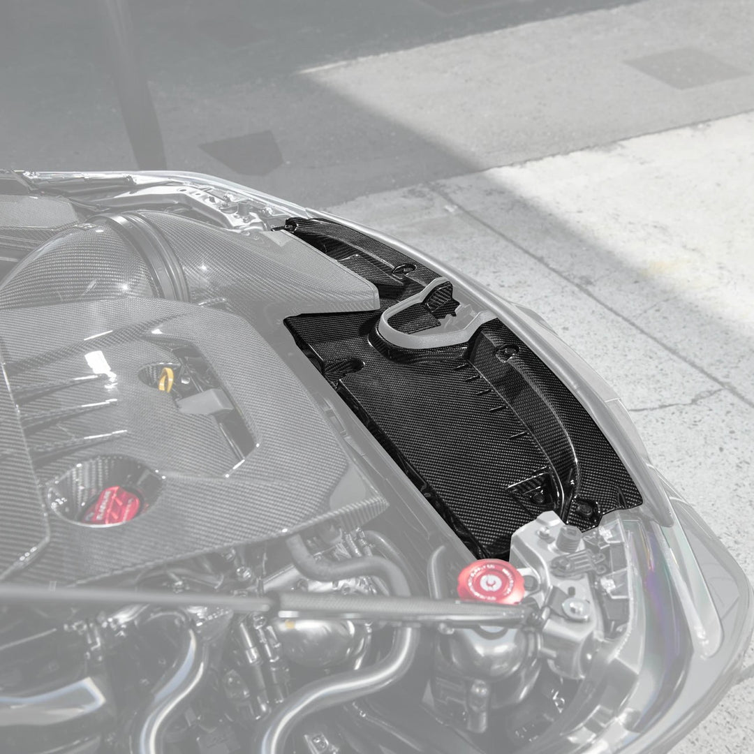 2023-Up Toyota GR Corolla Carbon Fiber Factory Style Replacement Upper Radiator Support Access Cover