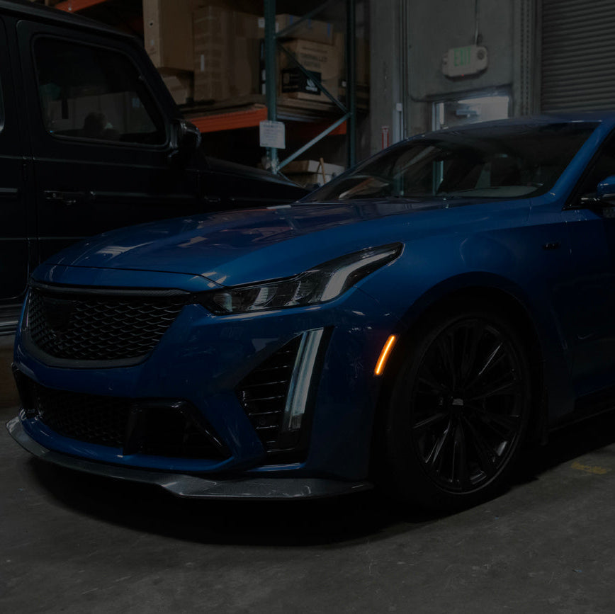 2020-Up Cadillac CT5 | Front Bumper Amber LED Side Marker Lights