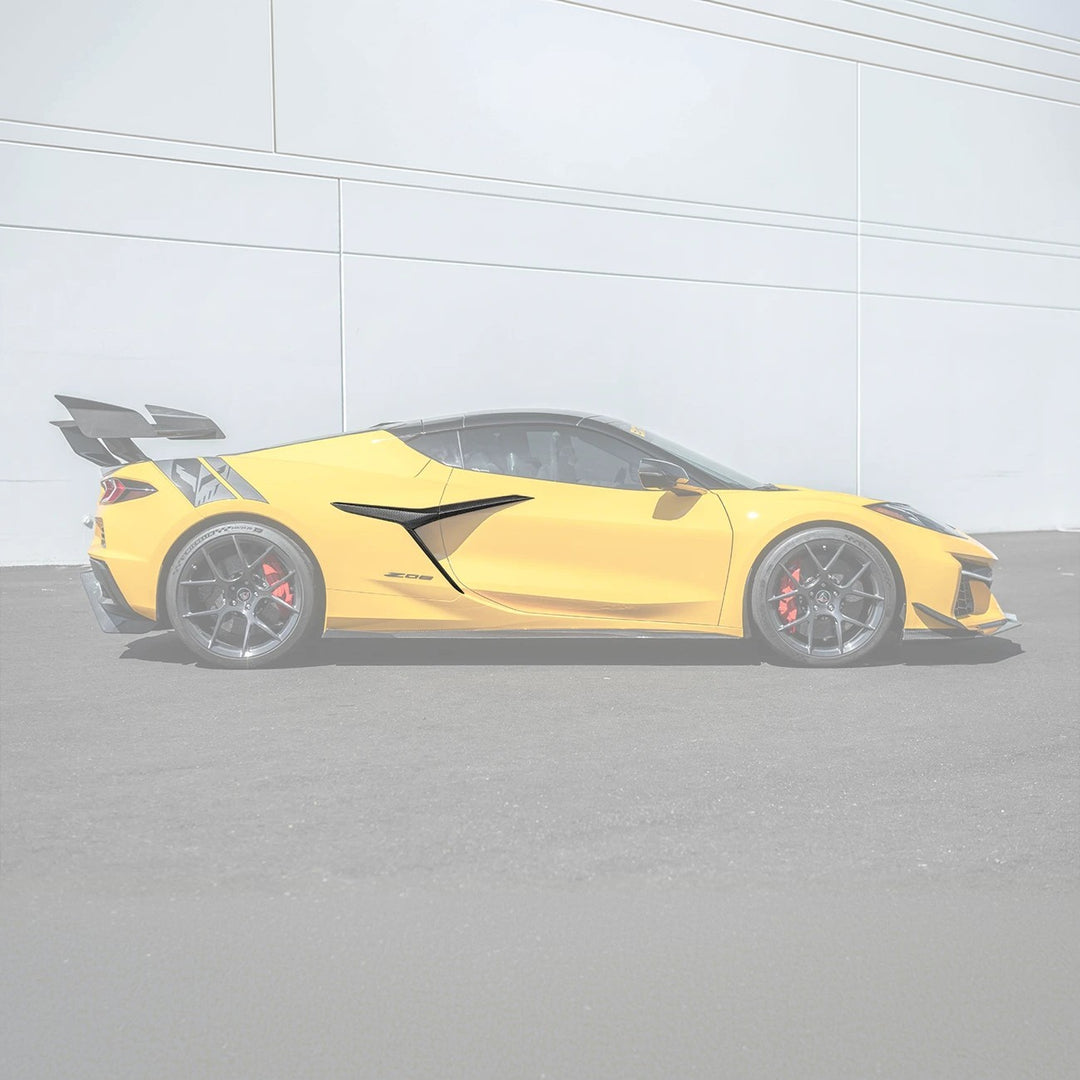 Corvette C8 Z06 CARBON FIBER Replacement Side Fender Vent Door Garnish