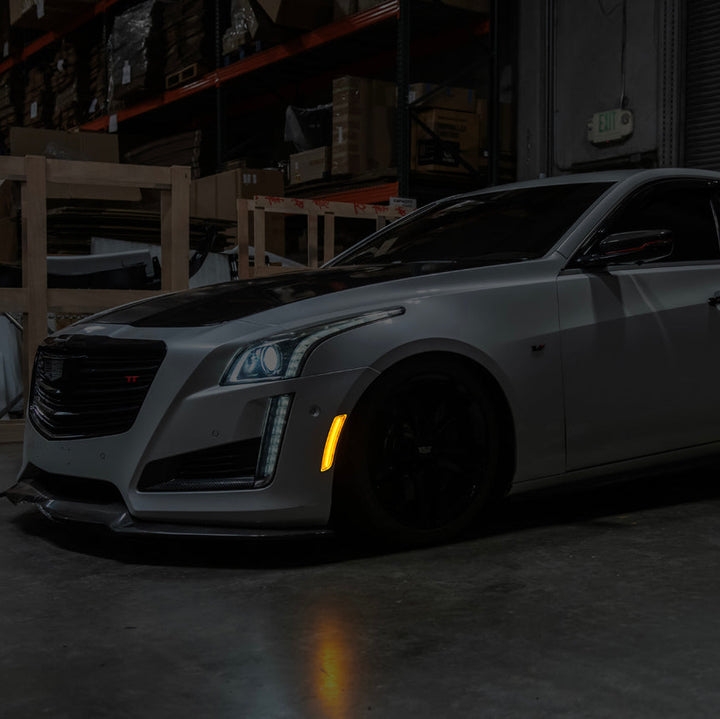 2014-19 Cadillac ATS &amp; CTS | Front Bumper Amber LED Side Marker Lights