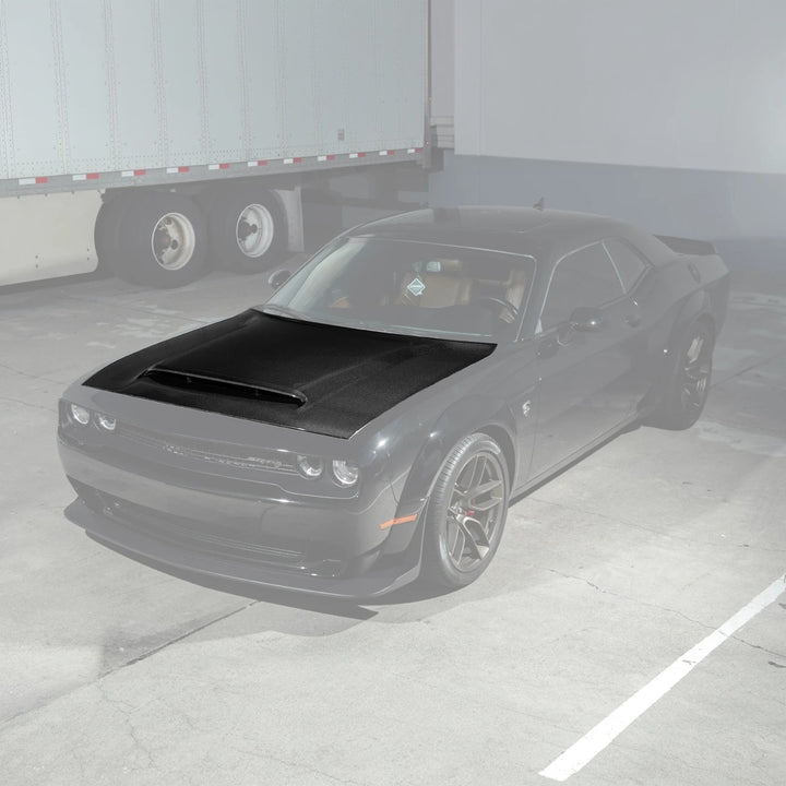 2008-23 Dodge Challenger | SRT Demon Style Carbon Fiber Scooped Front Hood