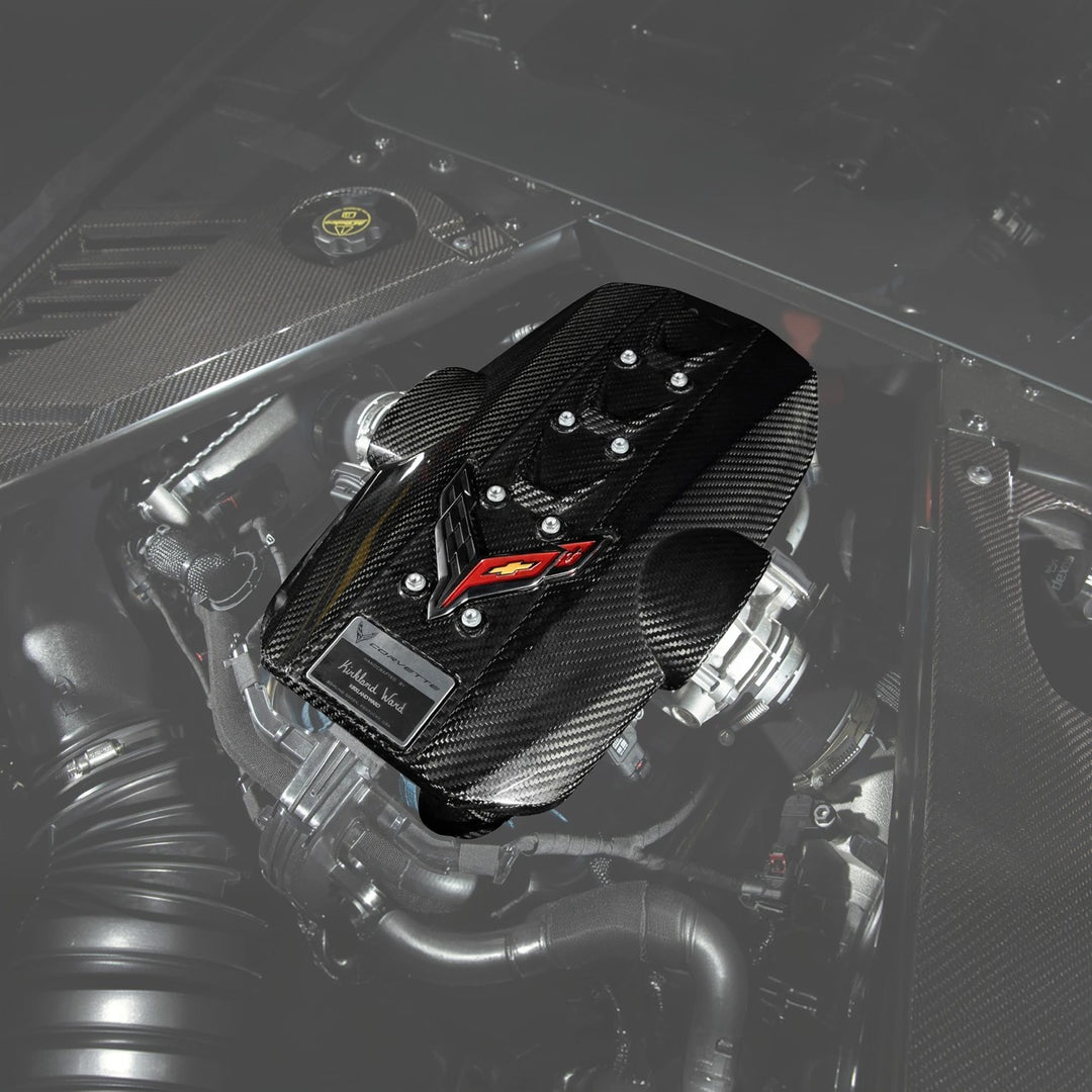 2025-Present Corvette C8 ZR1 | Dry Carbon Fiber Rear Engine Cover (One-Piece)