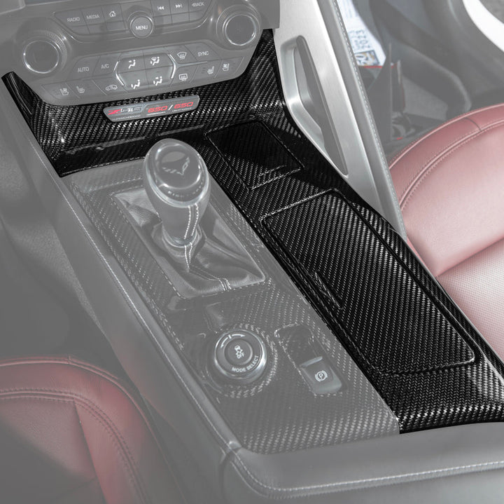 Corvette C7 | Carbon Fiber Center Console Bezel Cup Holder Trim Panel