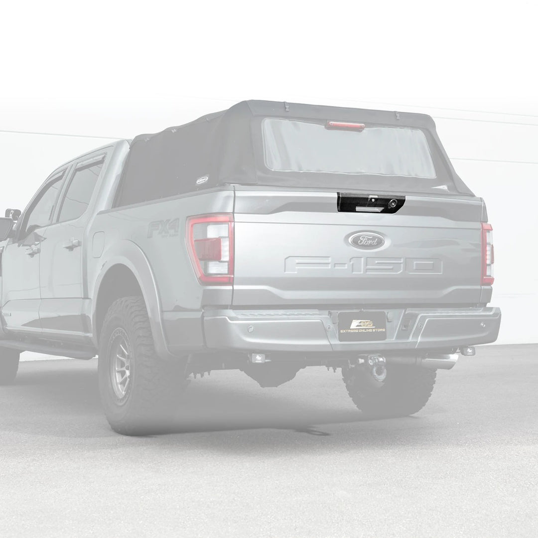 2021-Up Ford F-150 &amp; F-150 Lightning Dry Carbon Fiber Tailgate Handle Cover Overlay