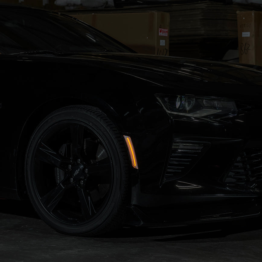 2016-24 Chevrolet Camaro | Front Bumper Amber LED Side Marker Lights