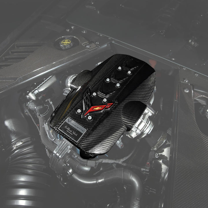 2025-Present Corvette C8 ZR1 | Dry Carbon Fiber Rear Engine Cover (One-Piece)