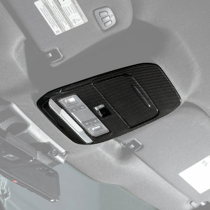2021-Up Ford F-150 Dry Carbon Fiber Overhead Console Front Map Lamp Frame Panel
