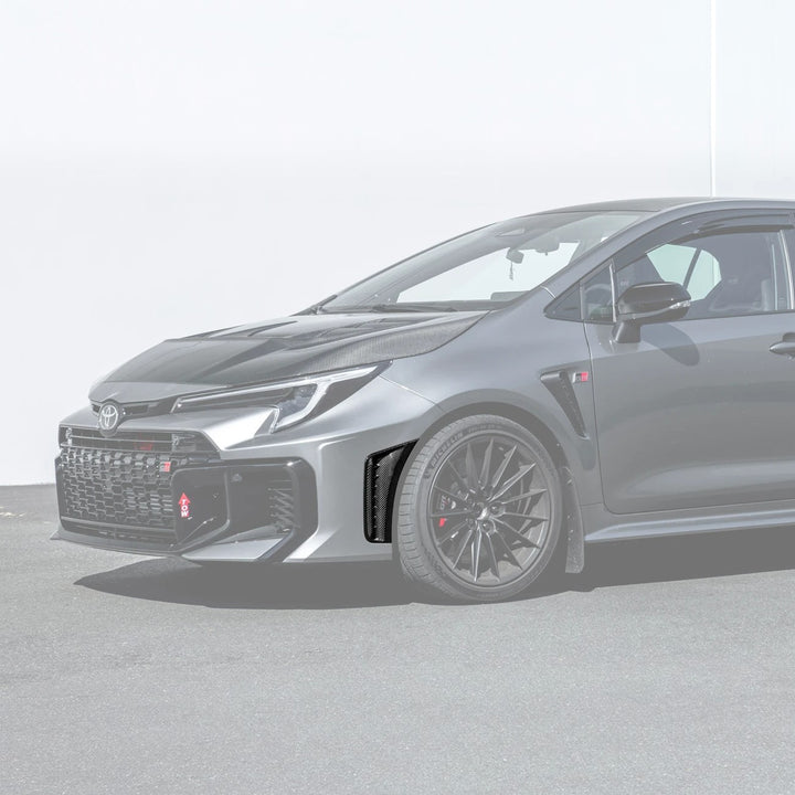 2025-Up Toyota GR Corolla Carbon Fiber Factory Style Front Bumper Side Vent Garnishes