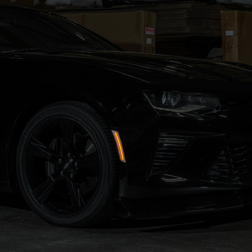 2016-24 Chevrolet Camaro | Front Bumper Amber LED Side Marker Lights
