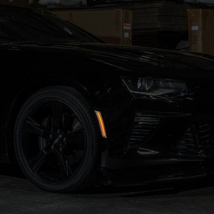 2016-24 Chevrolet Camaro | Front Bumper Amber LED Side Marker Lights